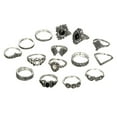 thumbnail image 2 of Anillos para mujer, regalos para mujer, conjunto bohemio para mujer con exquisitos anillos en los nudillos, anillo para mujer, 2 of 5