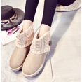 thumbnail image 2 of Women's Middle cylinder Boots - Buckle Casual Booties with Plush Lining, 2 of 7