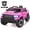 Pink, variant on RAM 1500 Ride on Car Toy for Kids, 12V Powered Ride on Truck Toy with Remote Control, 4 Wheel Suspension, Safety Belt, Music, Bluetooth, LED Lights, Electric Cars for 3-5 Yrs Boy Girl, Black