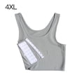thumbnail image 1 of Corsé Pecho Ropa interior Transpirable Bondage Chaleco Tomboy Vendaje Camiseta interior de punto Mujeres Tank Top Gris 4XL Vogacara AP1354-15B, 1 of 7
