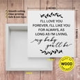 thumbnail image 2 of Zomyto 5"x5" Nursery Decor Wooden Box Sign,Nursery Newborn Baby Boys Girls Bedroom Desk Decor,My Baby You'll Be, 2 of 5