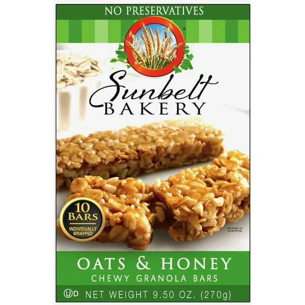 Sunbelt Bakery Oat and Honey Chewy Granola Bars (8Boxes)