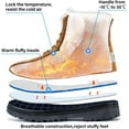 thumbnail image 3 of Women Winter Boots Snow Warm Cotton Fur Lined Winter Shoes Lace Up Comfortable Non Slip Ankle Platform Boots Outdoor, 3 of 13