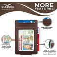 thumbnail image 3 of Money Clip Leather Wallet For Men Slim Front Pocket RFID Blocking Card Holder With Super Strong Magnetic, 3 of 6
