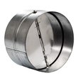 thumbnail image 2 of Vent Systems 6'' Inch Backdraft Damper - Backflow Shutter - Heavy-Duty Inline Springs Loaded - One-Way Airflow Ducting Insert - Inline Fan Vent Deflector, 2 of 4