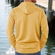 thumbnail image 4 of pstuiky mangas largas para hombre, Sudadera con capucha y bolsillo de manga larga holgada informal de colores sólidos para hombre top de hombre m, 4 of 5