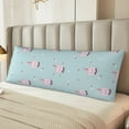 Adobk Milk Tea Print Body Pillow Cover with Zipper,Soft Body Pillow