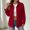 #21Red, variant on Byworldtasic Womens Corduroy Jacket Button Down Shacket Trendy Long Sleeve Outerwear Oversized Lightweight Coat