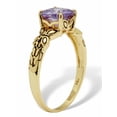 thumbnail image 2 of PalmBeach Jewelry Cushion-Cut Simulated Birthstone Butterfly and Scroll Ring in Antiqued Gold-plated Sterling Silver, 2 of 5