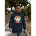 thumbnail image 2 of Emoji Polo Club - Classic Dog Emblem Design Youth's Hoodie, 2 of 4