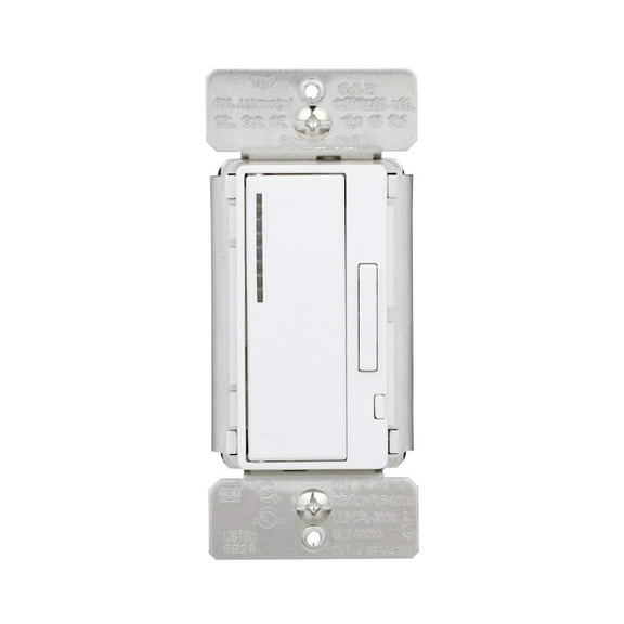 Eaton Z-wave Plus dimmer sitch, White, Single Pole, 120 VAC, 300W Dimmable LED/CFL, 600W incancdescent, Halogen,