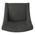 thumbnail image 5 of Weston Home Kirk Button Tufted Slope Arm Linen Dining Chair, Set of 2, Dark Gray, 5 of 5