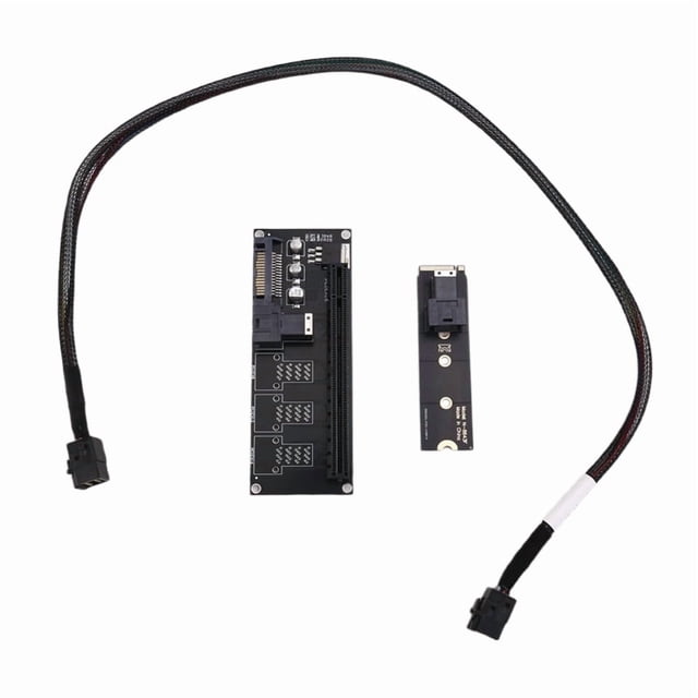 NVMe M.2 NGFF vers PCIe 3.0 X4 X16 Carte Riser pour Carte Vidéo Externe Carte Graphique NVMe vers PCI Express X16 Carte Riser