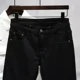 thumbnail image 5 of Pantalones vaqueros rotos y desgastados para hombre, ajustados, rotos, vaqueros para hombre, ajustados, negros, con agujeros, ajustados, de diseñador, de algodón, 5 of 5