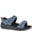 Blue, variant on Drew Womens Sophie Ankle Strap Casual Wedge Sandals