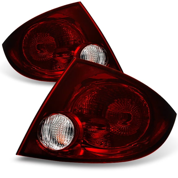 AKKON - For Chevy Cobalt | Pontiac G5 Pursuit 4Dr Sedan Dark Red Tail Lights Brake Lamps Replacement Left Right Pair Set Assemly