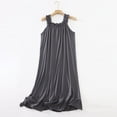 thumbnail image 2 of cfhntfmh Tank Nightgown for Women Sleeveless Soft Stretchy Strap T-Shirts Dress Nightwear Square Neck Flowy Midi Nightshirts, 2 of 5