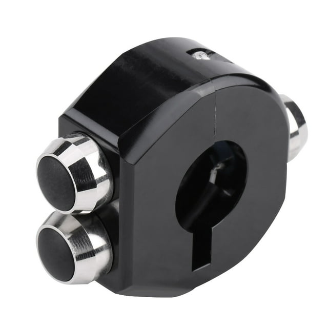 Botón de manija de motocicleta ANGGREK interruptor seguro de aleación de aluminio 12V CNC negro
