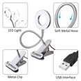 thumbnail image 3 of Adjustable USB LED Lamp Clip on Lamp Desktop Lamp with Stable Clamp For Reading Makeup, 3 of 8
