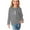 Gray, variant on Odeerbi Kids Girls Fall Winter Basic Layering T-Shirt Cute Print Basic Tees Long Sleeve Shirts Cute Crewneck Tops Dressy Casual Blouses Base Layer Kids Clothes Beige
