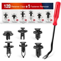 Nilight 120PCS Car Retainer 6.3mm 8mm 9mm 10mm Expansion Screws Replacement Kit Bumper Push Rivet Clips for Honda Acura GM Chrysler Ford Toyota Lexus