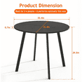 thumbnail image 4 of Ktaxon Modern Round Dining Table for 2~4, Simplistic 35.5" Kitchen Breakfast Table, Multifunctional Use Table for Small Space, Black, 4 of 6