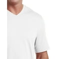 thumbnail image 2 of Harbor Bay by DXL Big and Tall Men's Wicking Jersey V-Neck Tee Shirt, White, 4XLT, 2 of 5