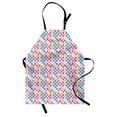 thumbnail image 1 of Geometric Apron, Rhombus Shapes Abstract Illustration Rainbow Colored Geometric Angular Pattern, Unisex Kitchen Bib with Adjustable Neck for Cooking Gardening, Adult Size, Multicolor, by Ambesonne, 1 of 4
