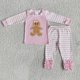 thumbnail image 1 of Conjunto de ropa de dormir de Navidad para niños, cárdigan a cuadros rojo y negro, Tops y pantalones a juego para bebés, pijamas para niños pequeños, 1 of 4
