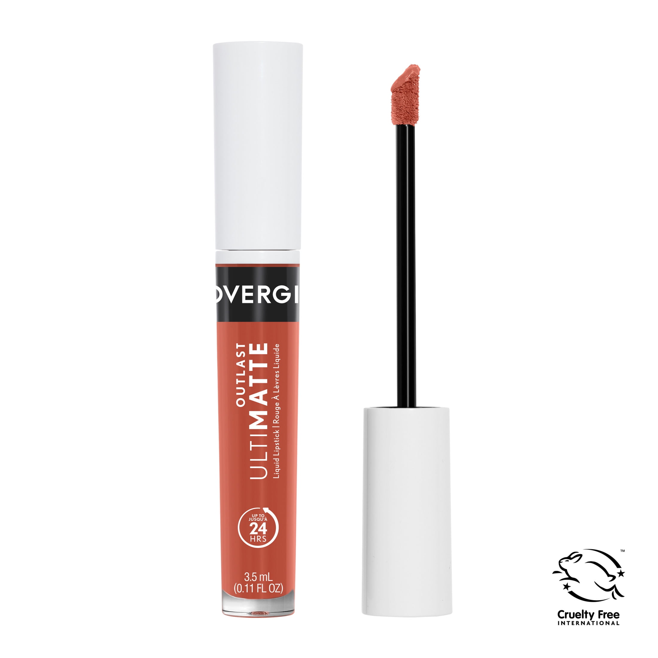 COVERGIRL Outlast UltiMatte One Step Liquid Lip Color, Spritz Blitz, 0.12 oz, Lipstick, Lip Gloss, Matte Lipstick, Transfer Resistant, Moisturizing, Vegan