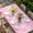Pink, variant on Valentine's Day Table Cloths for 5 Foot Rectangle Tables, Pink Bowknot Ribbon Modern Minimalist Art Patio Waterproof Elastic Fitted Tablecloths, Washable Rectangular Table Cover for Camping