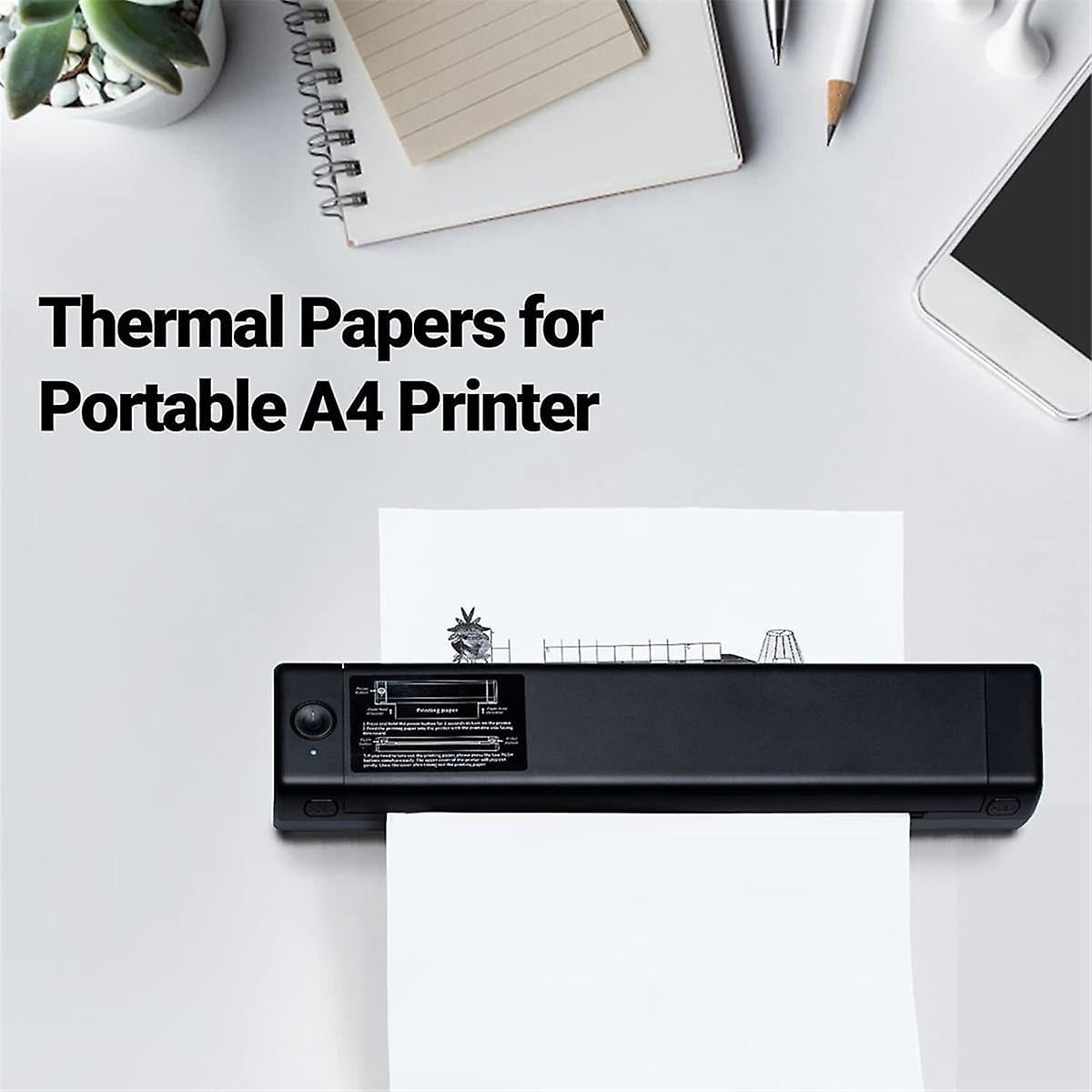 200 Sheets for A4 Thermal Paper M08F Printer Quick-Dry Continuous Thermal Paper Documents Study Notes