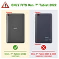 thumbnail image 7 of Fintie PU Leather Cases for Onn. 7" Tablet Gen 3 (2022 Model 100071481) - Folio Cover With Stylus Holder, Galaxy, 7 of 7