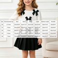 thumbnail image 4 of mgoYE Toddler Girls Clothes Fall Winter Dress Pleated Skirt Set Long Sleeve Shirt Pleated Mini Skirt Set, 4 of 9