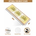 thumbnail image 5 of Eucalyptus Yellow Stair Treads for Wooden Steps Indoor Runner Rug Carpet, Stripes Bottle Flower Cactus Plant 4 Pieces Peel and Stick Staircase Step Treads Covers Washable Throw Door Mats, 30"x8", 5 of 5