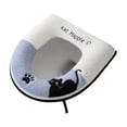 thumbnail image 2 of Steadline Black Cat Themed Toilet Seat Cover,Adorable Plush Bathroom Accessory With Waterproof Backing,Hygienic Handle For Easy Installation And Removal,Cozy Home Decor Gift, 2 of 7