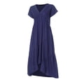 thumbnail image 2 of Ruyang Dresses for Women, Women's Summer Sundress Casual Metal Hanging Neck Printed Strapless Dress Party Dress for Women, 2 of 6