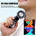 thumbnail image 4 of AYAMAYA Portable Handheld Fan with Ice Cooler, 3000mAh Rechargeable Hand Fan with 100-Speed High-Power Turbo, Small Foldable Travel Fan for Hiking, Beach, Office, 4 of 9