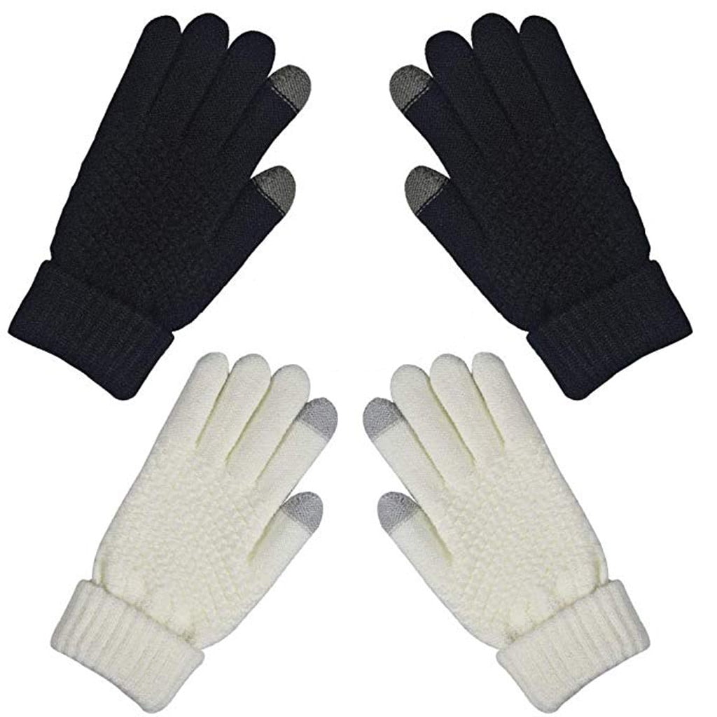 thick knit gloves