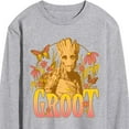 thumbnail image 3 of Marvel Guardians of the Galaxy - Groot Florals - Men's Long Sleeve Graphic T-Shirt, 3 of 5