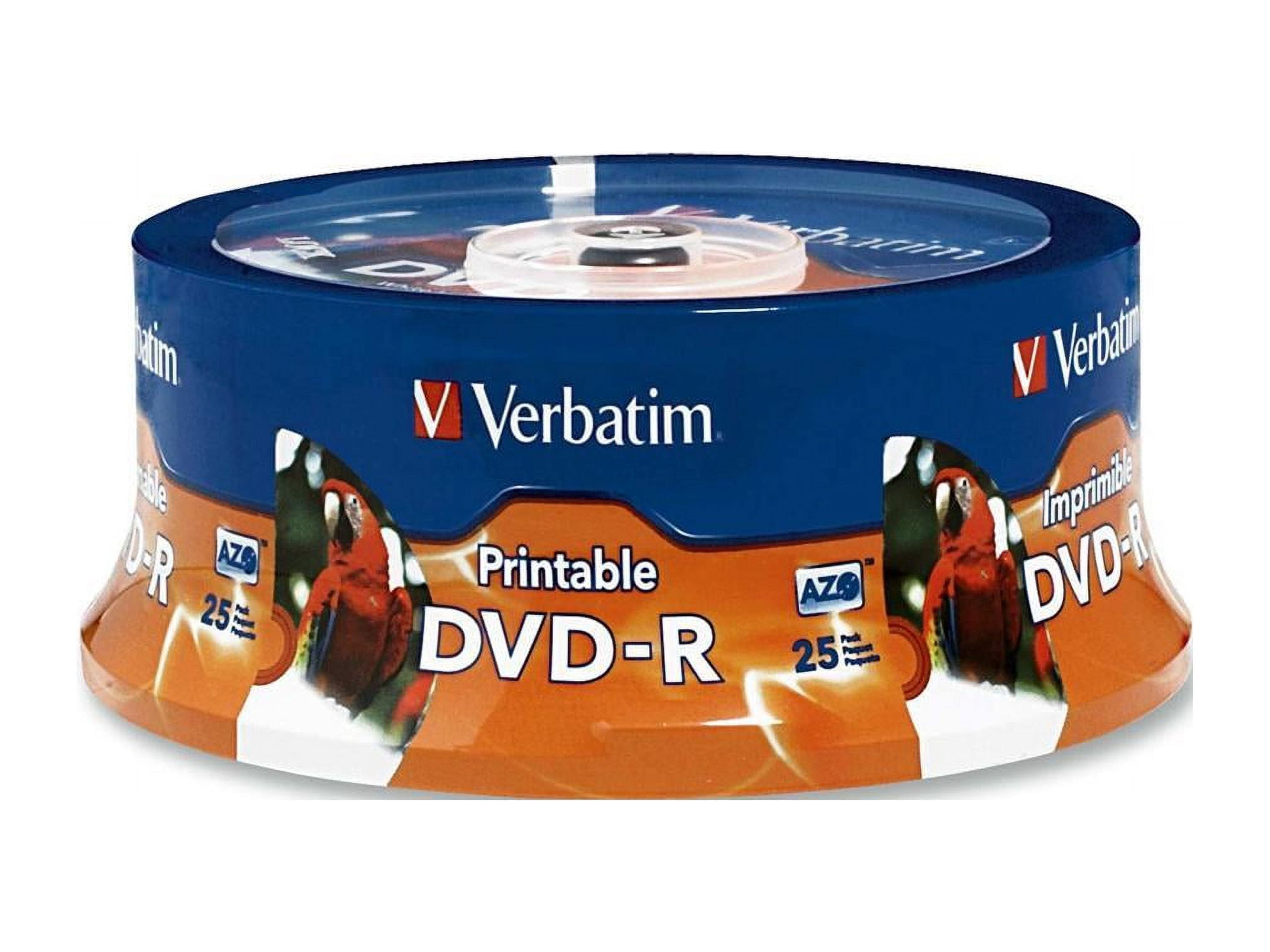 Verbatim - 25 x DVD-R - 4.7 GB 16x - white - ink jet printable