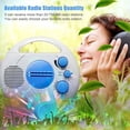 thumbnail image 4 of Nueva Radio Portátil para Ducha de 4 Niveles, Resistente Al Agua, Miniradio AM FM, Radio para Baño con Tarjeta Enchufable, 4 of 5