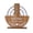A003- C (Shovel Style), variant on Desk Perpetual Calendar, Wood Moon Shape Manual Rotating, 1 Piece Creative Decorative Tabletop Calendar, for Home Office Living Room Desk Decor Daily Date Planning