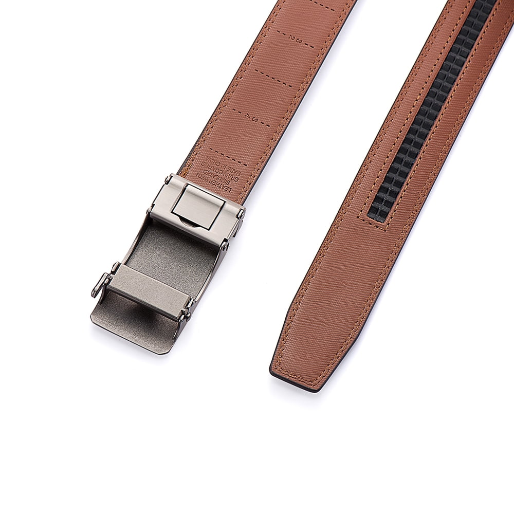 Leather Ratchet Belt - Customizable Fit, 1.18\