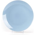 thumbnail image 5 of Stoneware Coupe Shape 18pc Dinnerware Set, Outside White + Inside Blue, 5 of 7