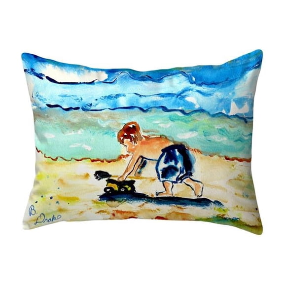 Betsy Drake NC832 16 x 20 in. Boy & Toy No Cord Pillow