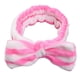 thumbnail image 4 of Qarigey Diademas Lazo Nudo Elástico Franela Raya Anudada Envoltura Estilo Accesorios para el cabello Diadema para de cara Rosa raya roja Type2 NO2, 4 of 6