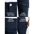 thumbnail image 5 of X RAY Men's Stretch Cargo Pants, Casual Flex Hiking Multi-Pocket Tactical Work Slim Fit Cargo Pants for Men, Navy, 38X34, 5 of 6