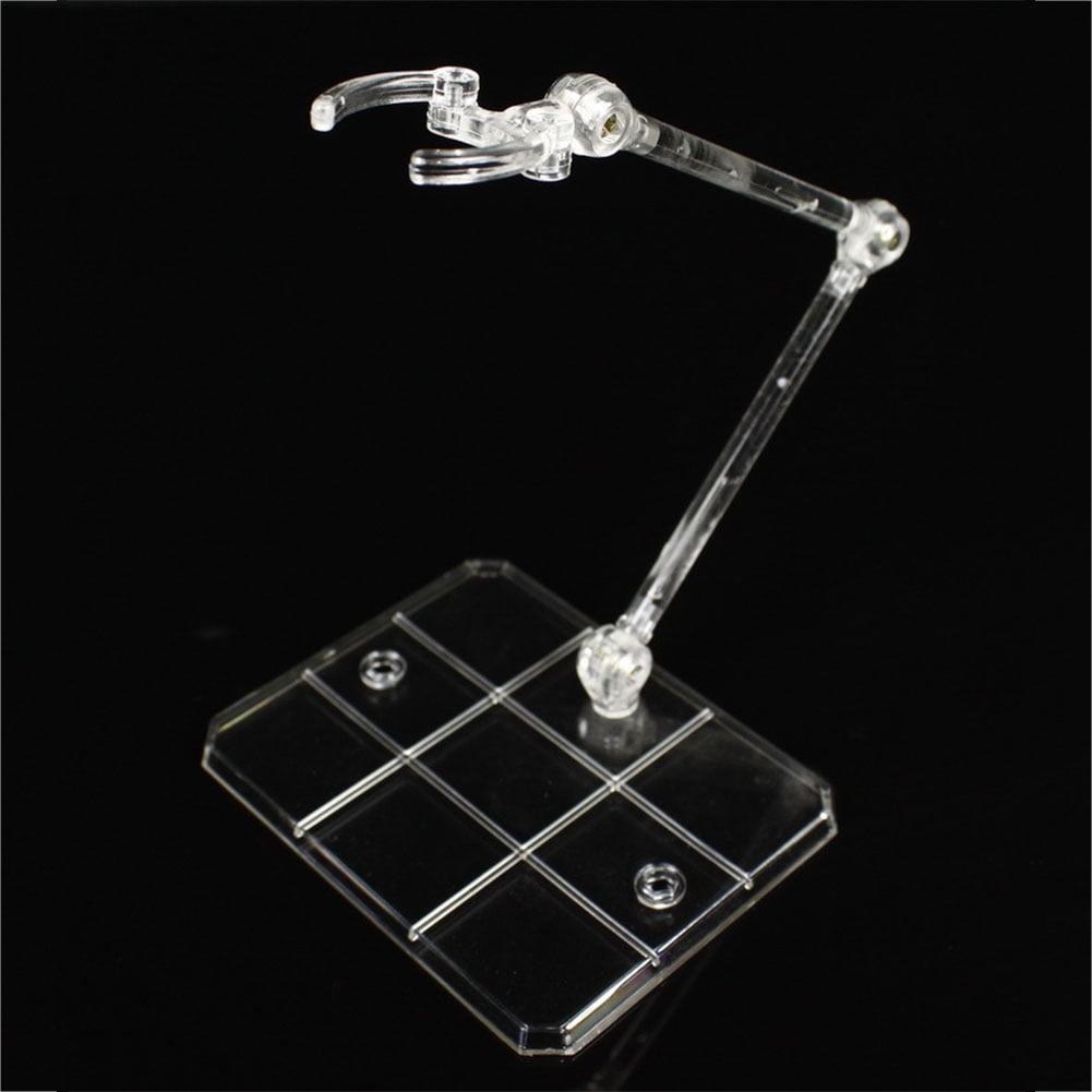 4 Pieces Clear/Black Action Figure Display Stand For 1/144 HG Gundam Toy 