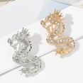 thumbnail image 3 of Hyasfey Rhinestone Dragon Brooch Pin for Women Chinese Zodiac Dragon Brooch Collar Pin Fashion Clothing Coat Jewelry Party Accessories, 3 of 8